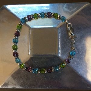 Silver and stone Bracelet
